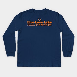 Smith Mountain Lake - Live, Love, Lake Kids Long Sleeve T-Shirt